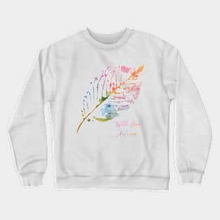 Watercolor autumn leaf Crewneck Sweatshirt